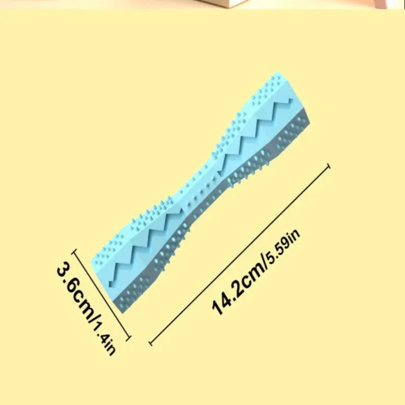Pet Supplies Dog chew stick Bite resistant pet fun leaky food TPR Material Dog Toothbrush Grinding Teeth Cleaning Stick