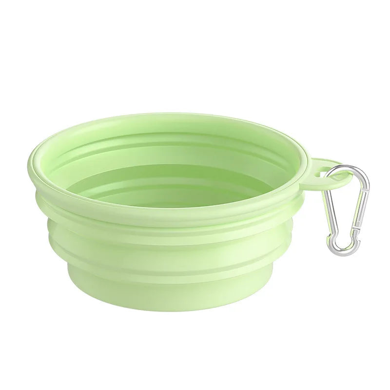 350ml & 1000ml Foldable Silicone Pet Bowl, Portable Outdoor Water & Food Bowl for Dogs Cats, Lightweight Travel Feeding Container