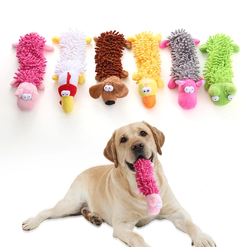 Squeaky Plush Dog Toy - Interactive Chew Toy for Small & Medium Dogs