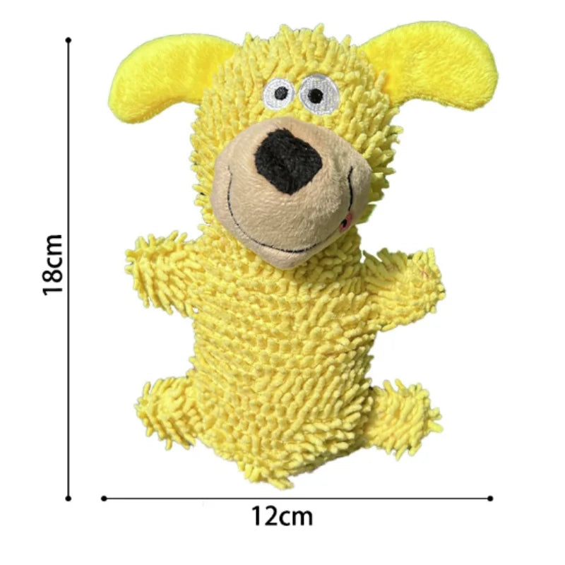 Soft Plush Squeaky Duck Dog Toy - Durable Teething & Chewing Toy for Small Dogs, Puppies & Cats