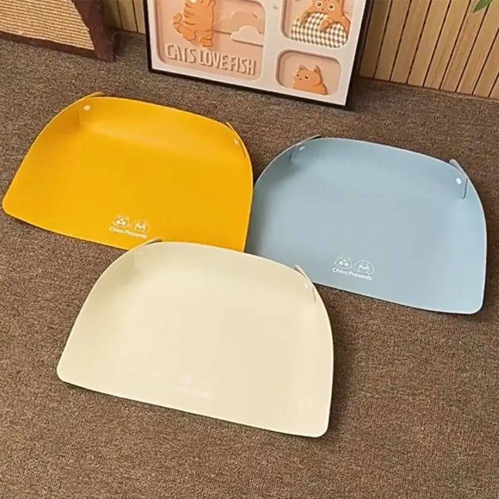 Non-Spill Cat Litter Mat - Waterproof Pet Food Mat for Cat Litter Box, Easy Clean