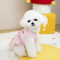 Pet Plaid Bow Dress Spring Summer Pet Clothing Cat Clothing Small Dog Patchwork Vest Dog Dresses for Small Dogs Puppy Clothes