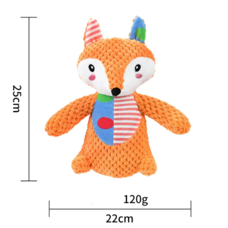 Soft Plush Squeaky Duck Dog Toy - Durable Teething & Chewing Toy for Small Dogs, Puppies & Cats