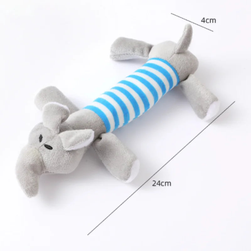 Soft Plush Squeaky Duck Dog Toy - Durable Teething & Chewing Toy for Small Dogs, Puppies & Cats