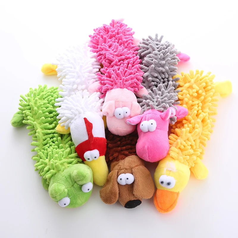 Squeaky Plush Dog Toy - Interactive Chew Toy for Small & Medium Dogs