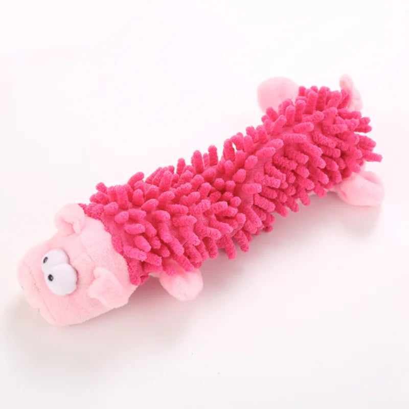 Soft Plush Squeaky Duck Dog Toy - Durable Teething & Chewing Toy for Small Dogs, Puppies & Cats