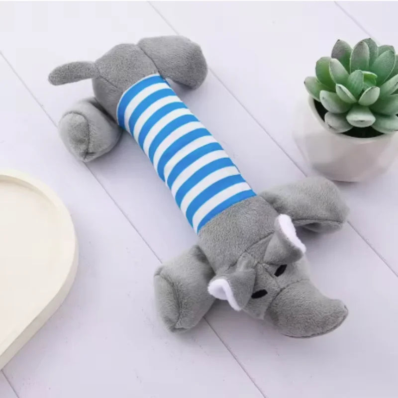 Soft Plush Squeaky Duck Dog Toy - Durable Teething & Chewing Toy for Small Dogs, Puppies & Cats