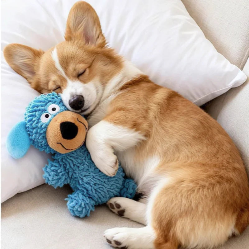 Soft Plush Squeaky Duck Dog Toy - Durable Teething & Chewing Toy for Small Dogs, Puppies & Cats