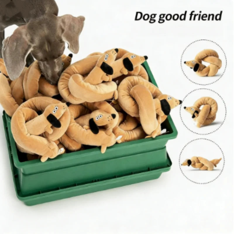 Soft Plush Squeaky Duck Dog Toy - Durable Teething & Chewing Toy for Small Dogs, Puppies & Cats