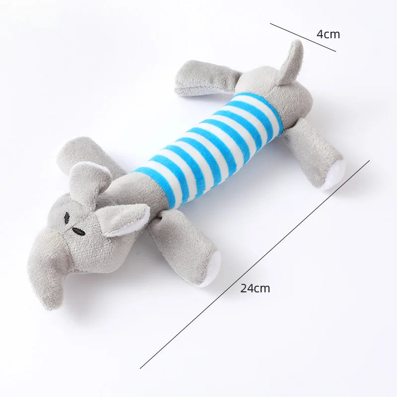 Durable Plush Duck Squeaky Dog Toy - Interactive Squeaker Chew Toy for Small & Medium Dogs, Teething Toy