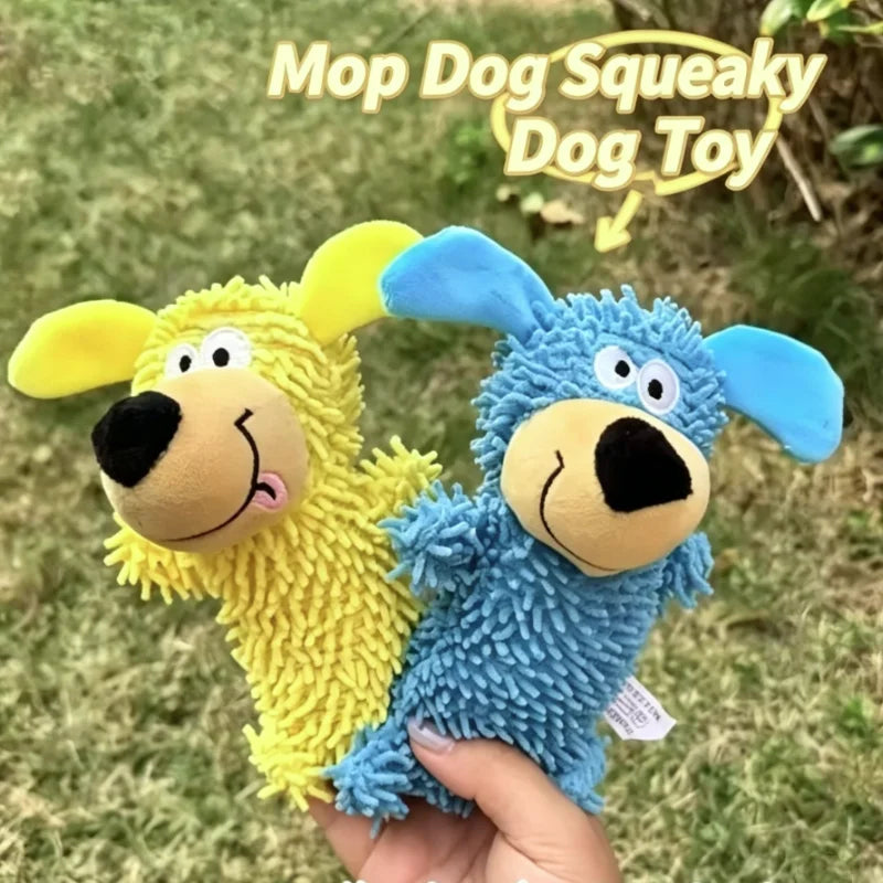 Soft Plush Squeaky Duck Dog Toy - Durable Teething & Chewing Toy for Small Dogs, Puppies & Cats