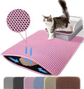 Waterproof Double-Layer Cat Litter Mat - Traps Litter & Easy Clean