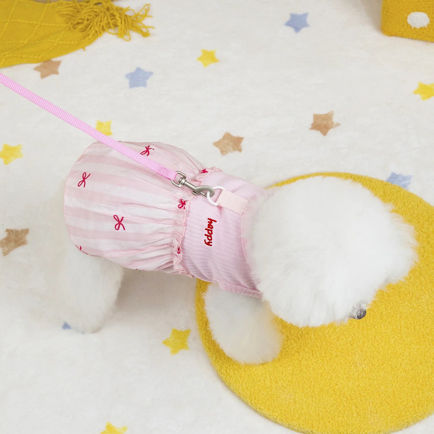 Pet Plaid Bow Dress Spring Summer Pet Clothing Cat Clothing Small Dog Patchwork Vest Dog Dresses for Small Dogs Puppy Clothes