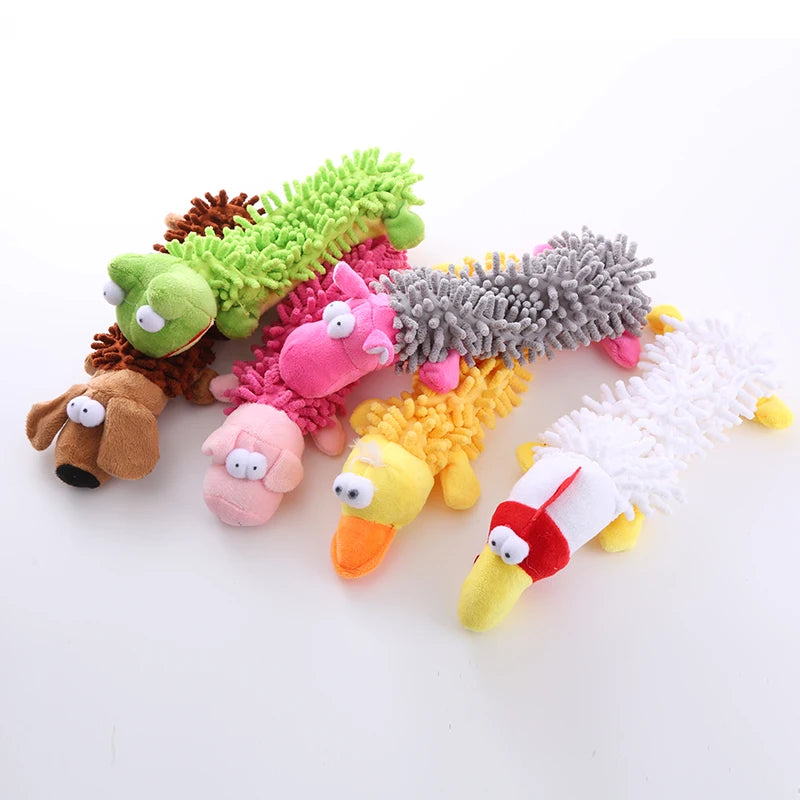 Squeaky Plush Dog Toy - Interactive Chew Toy for Small & Medium Dogs