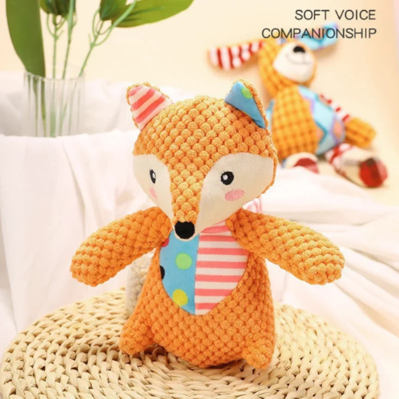Soft Plush Squeaky Duck Dog Toy - Durable Teething & Chewing Toy for Small Dogs, Puppies & Cats