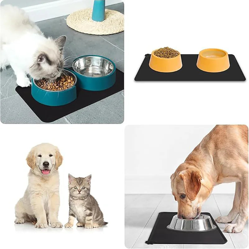 Waterproof Non-Slip Silicone Pet Mat - Keep Floors Clean!