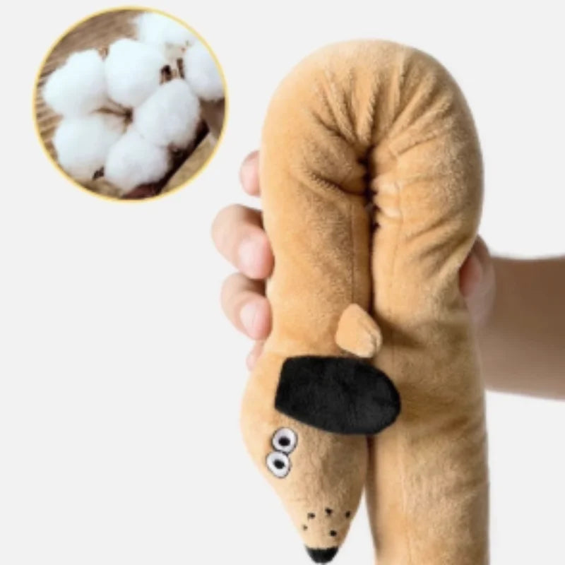 Soft Plush Squeaky Duck Dog Toy - Durable Teething & Chewing Toy for Small Dogs, Puppies & Cats