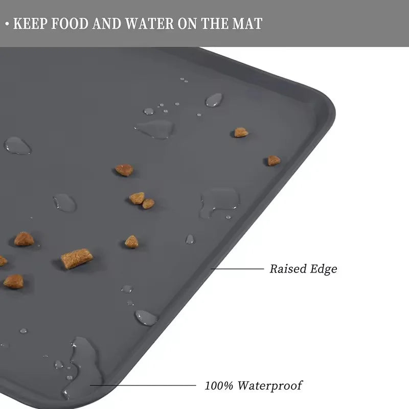 Waterproof Non-Slip Silicone Pet Mat - Keep Floors Clean!
